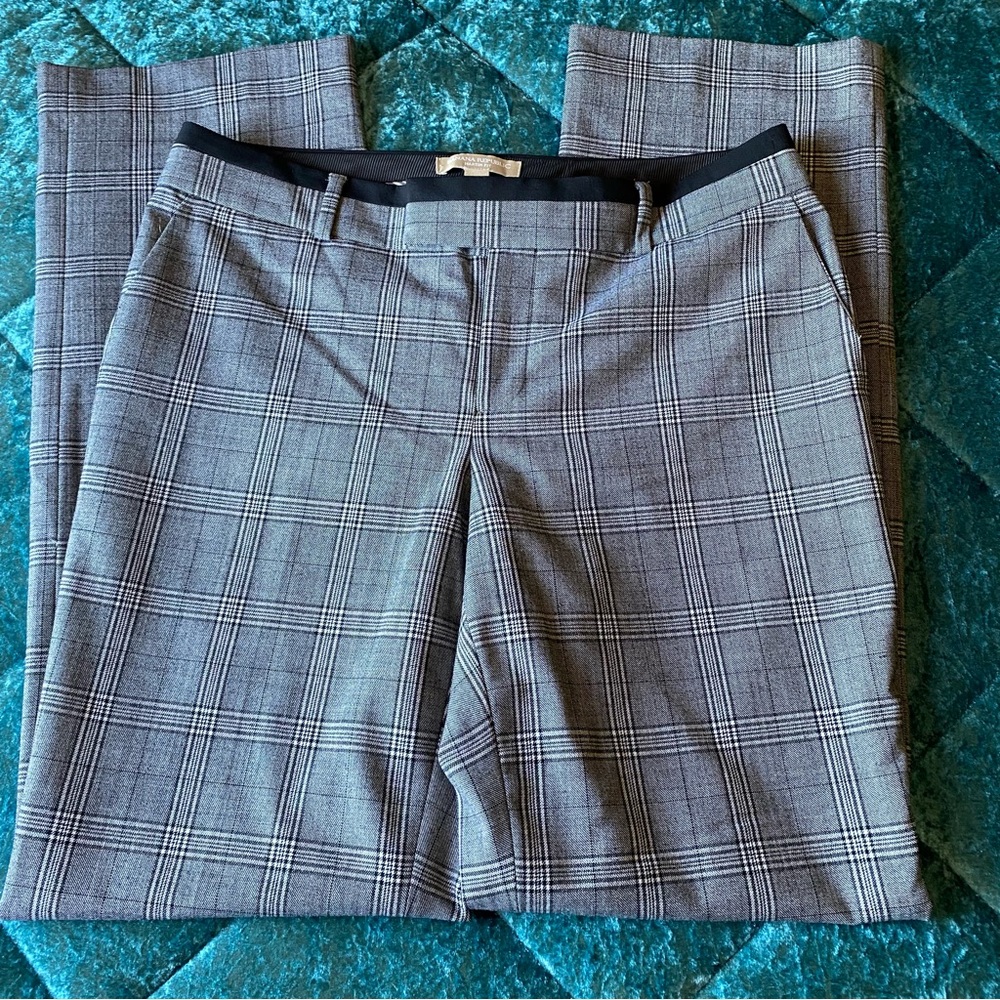 Banana Republic Martin Fit checkered plaid slacks NWOT